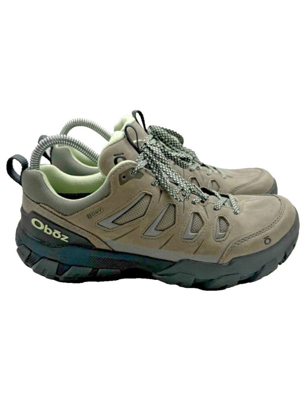 Oboz Women Sawtooth X Low Hiking Shoe Sz 7 Gray Trail Walking Waterproof Cordura
